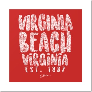 Virginia Beach, Virginia, Est. 1887 Posters and Art